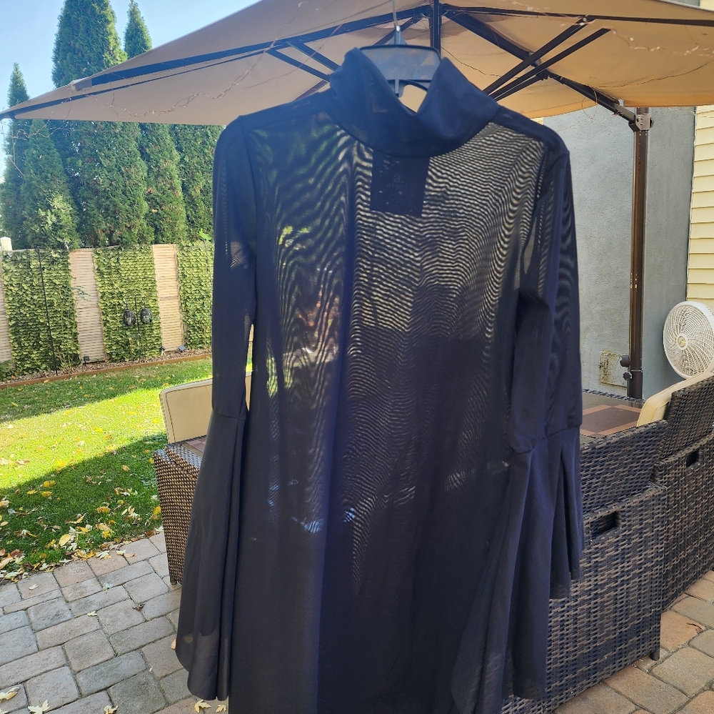 Avant black sheer mesh dress. - Picture 1 of 3